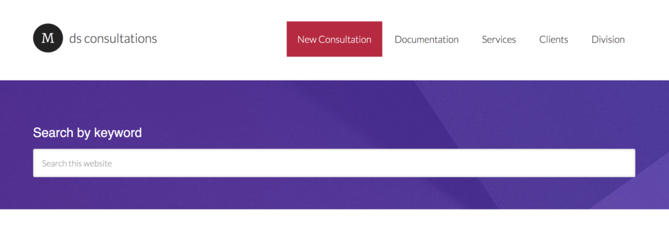 Thumbnail size screenshot of the Consultations Notes site